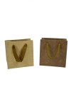 Bolsa cartulina 10x05x10 cm MADERA