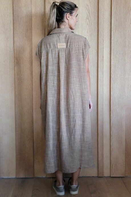 Túnica Oasis Lino Tostado