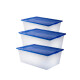 Set x3 Caja organizadora 10 lts Mybox TRANSPARENTE