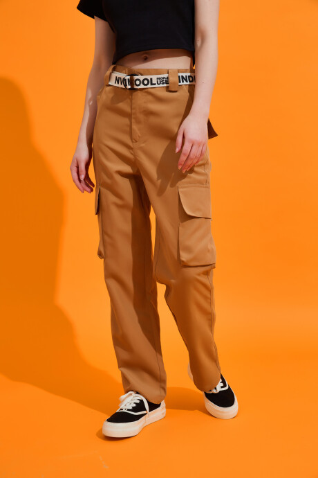 Pantalon Ferri Beige Oscuro