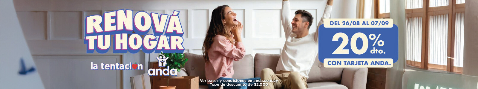 ANDA ofrece 20% de descuento en La Tentación