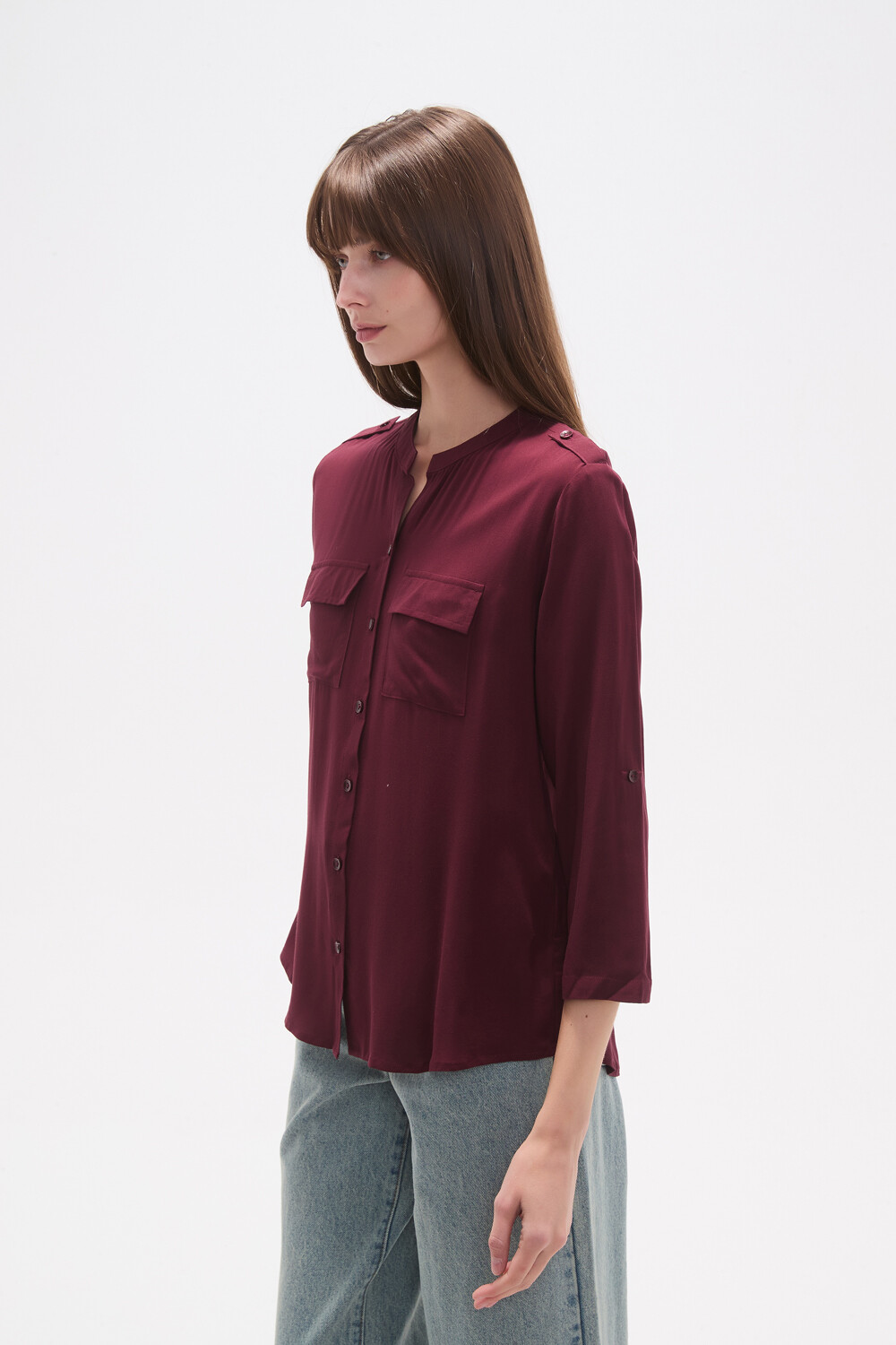 Camisa Kandalora Cereza Oscuro