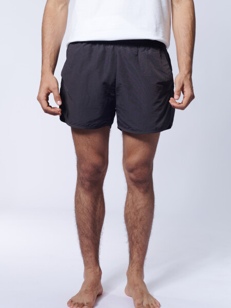 Short de baño runner Negro