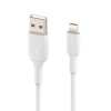 Cable de carga Belkin Lightning USB - A 1mt Blanco (Certificado iPhone) Cable de carga Belkin Lightning USB - A 1mt Blanco (Certificado iPhone)