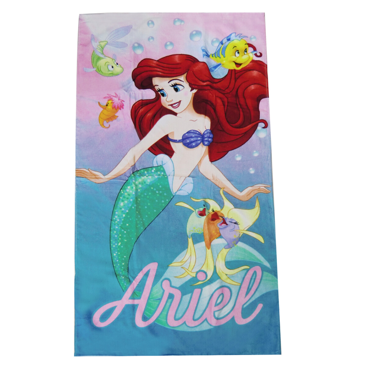 Toalla Playera Princesas Disney Algodón 70 x 130 cm - SIRENITA MENTA 