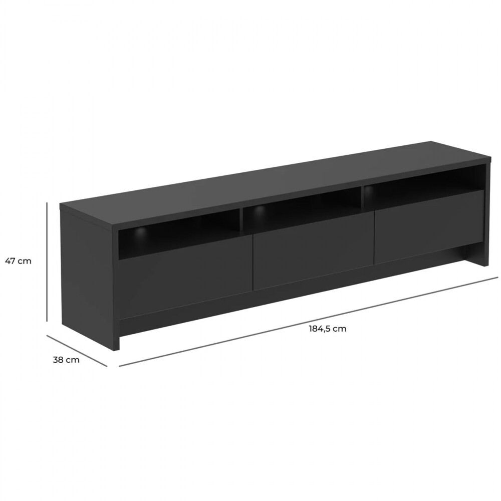 Rack de Tv 184 - Aspen Negro