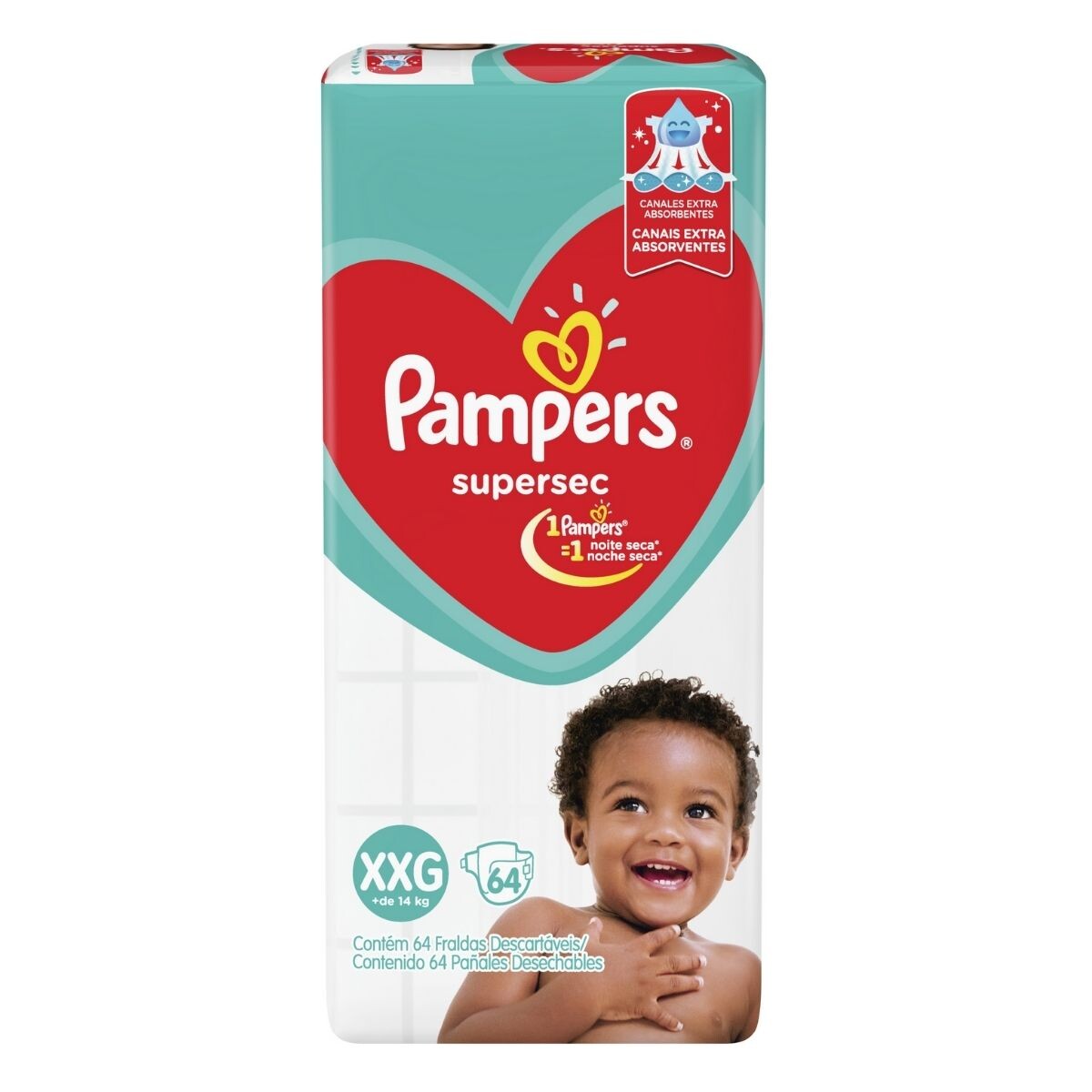 Pañales Pampers Supersec XXG X64 