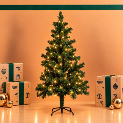 Árbol de Navidad con Luces Cálidas - 120 cm Árbol de Navidad con Luces Cálidas - 120 cm