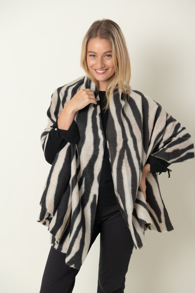 PASHMINA JASPE CEBRA - Natural 