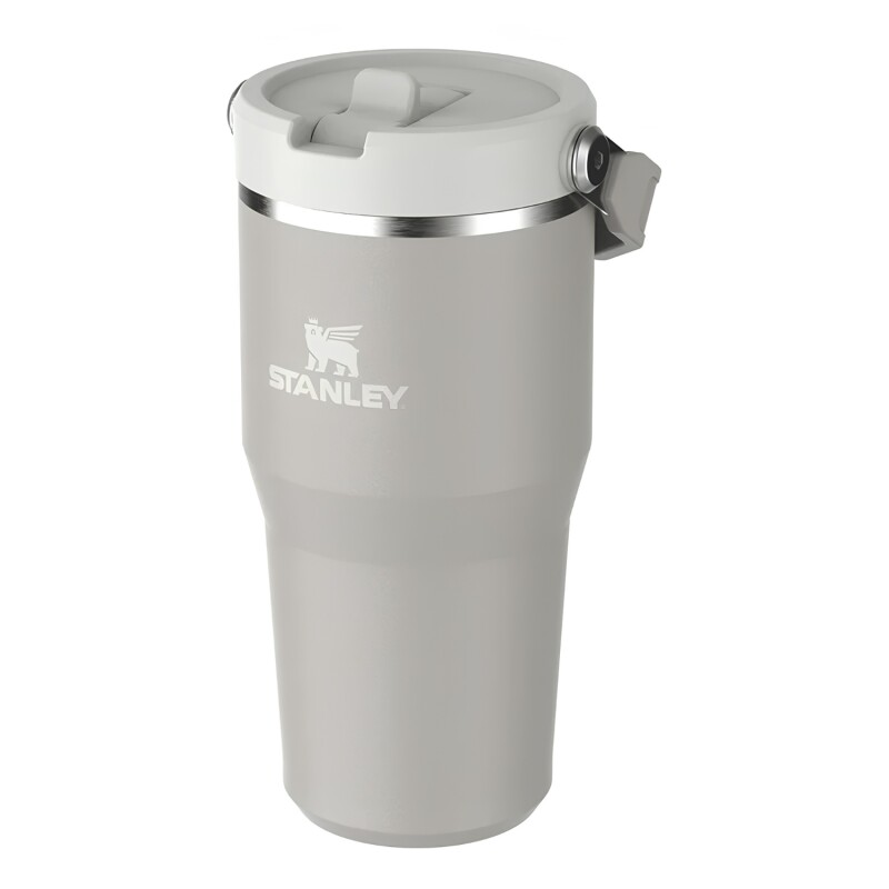 Vaso Térmico Stanley IceFlow Flip Straw 591ml Para Bebidas Frías En Movimiento Ash