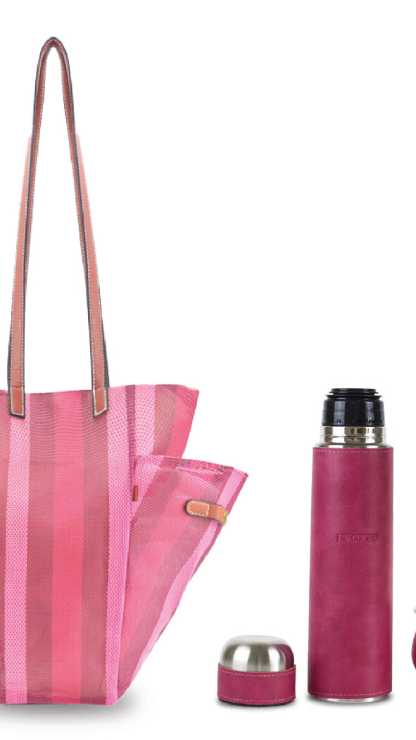 KIT MATERO VOLTOK FUCSIA TANNAT Y GUINDA CON FUCSIA