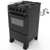 COCINA A GAS TOKYO DALLAS GLASS NEGRA 4H C/ENCENDIDO ELECTRICO COCINA A GAS TOKYO DALLAS GLASS NEGRA 4H C/ENCENDIDO ELECTRICO