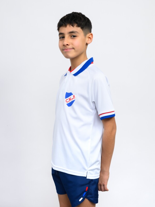 Remera Polo CNdeF Train Licencias Junior Blanco, Azul Royal, Rojo