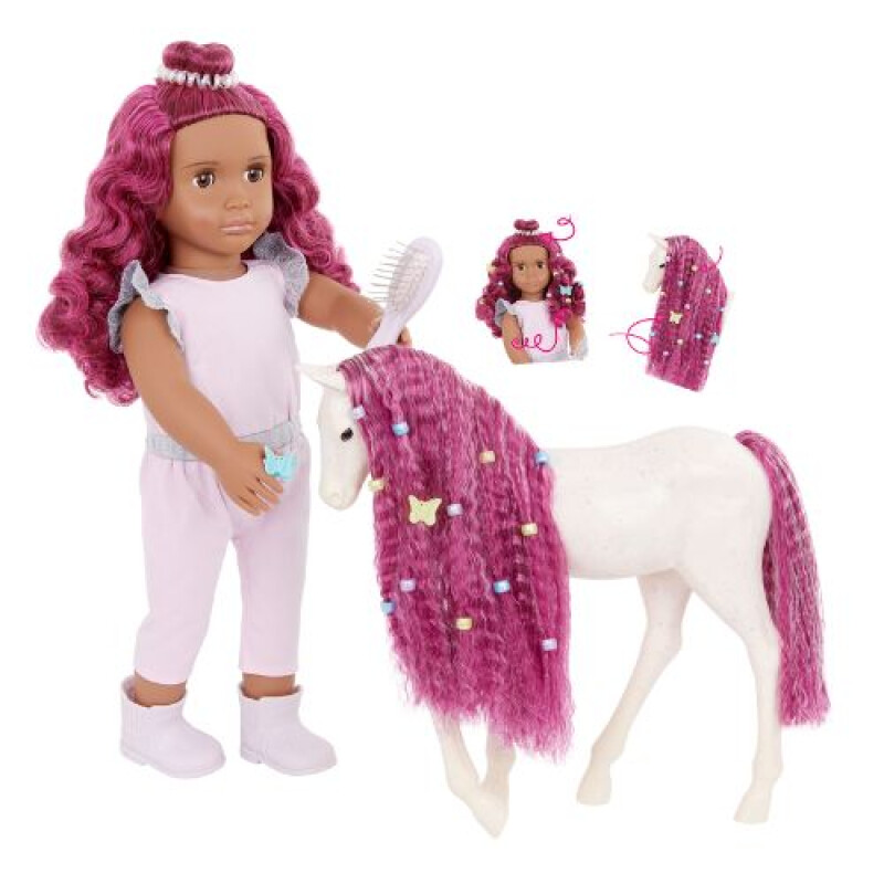 MUÑECA c/POTRO p/PEINAR - ESTRA & DELATA - Our Generation Muñeca C/potro P/peinar - Estra & Delata - Our Generation