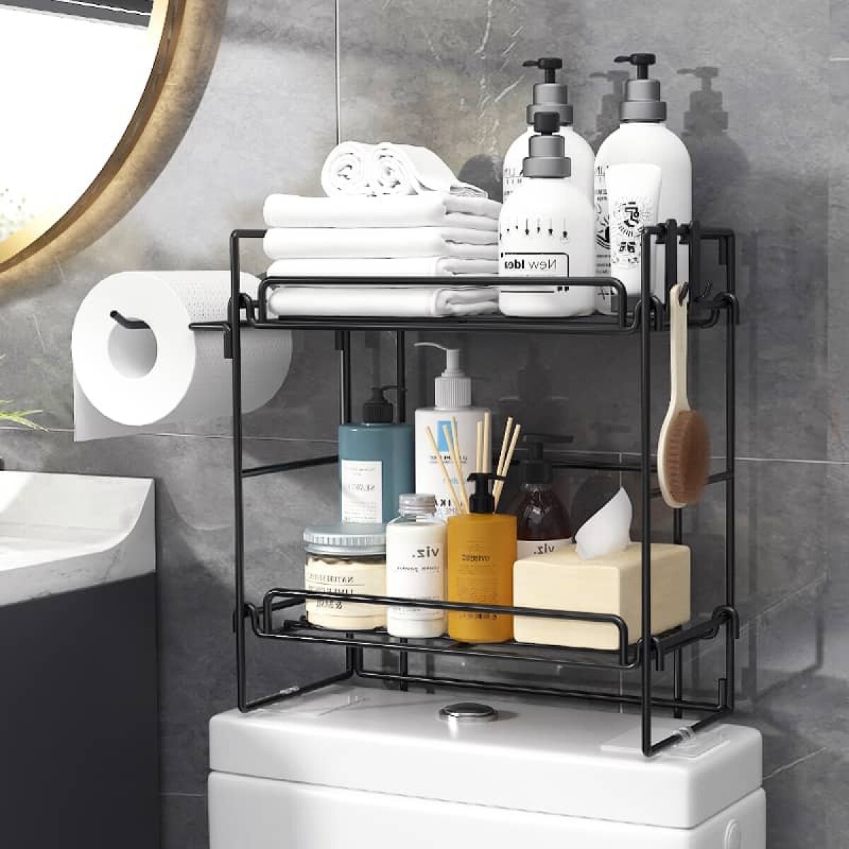 Estante organizador repisa baño cocina 2 niveles 