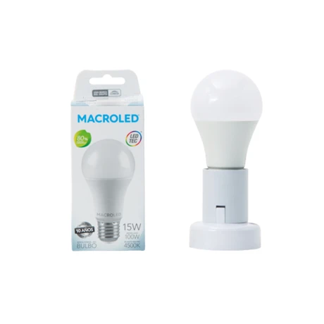 Lámpara LED A60 7W Macroled Cálido