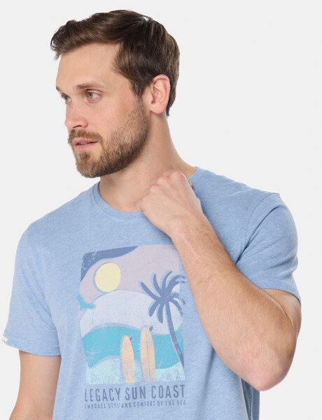 REMERA ESTAMPADA Azul