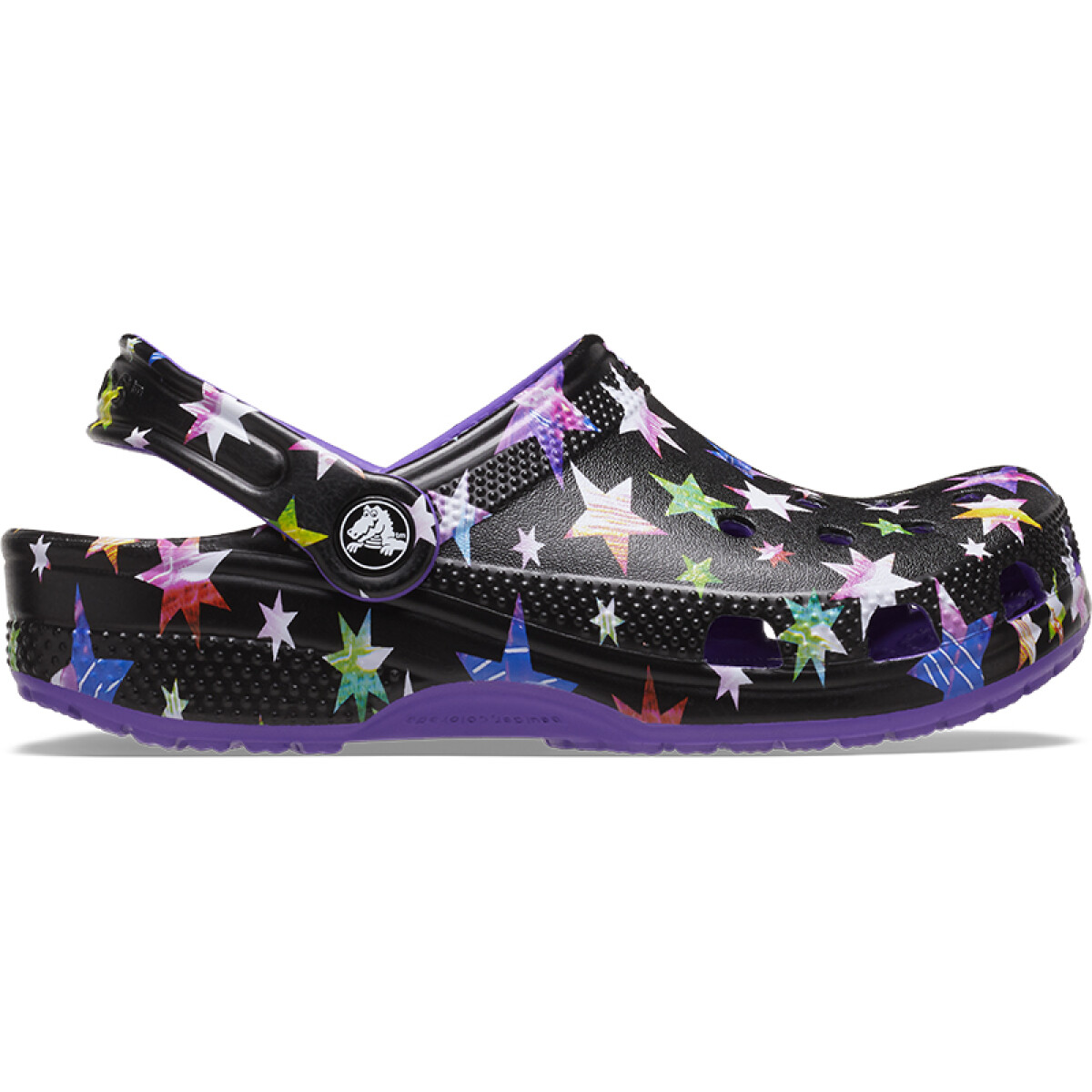 Classic Star Print Clog - Negro 