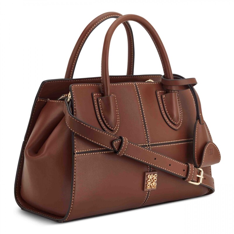 Paxtin 2 Comp Satchel Mahogany