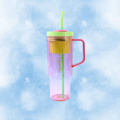 Thermo Plástico Extra Grande 1200ml - Rosa Thermo Plástico Extra Grande 1200ml - Rosa