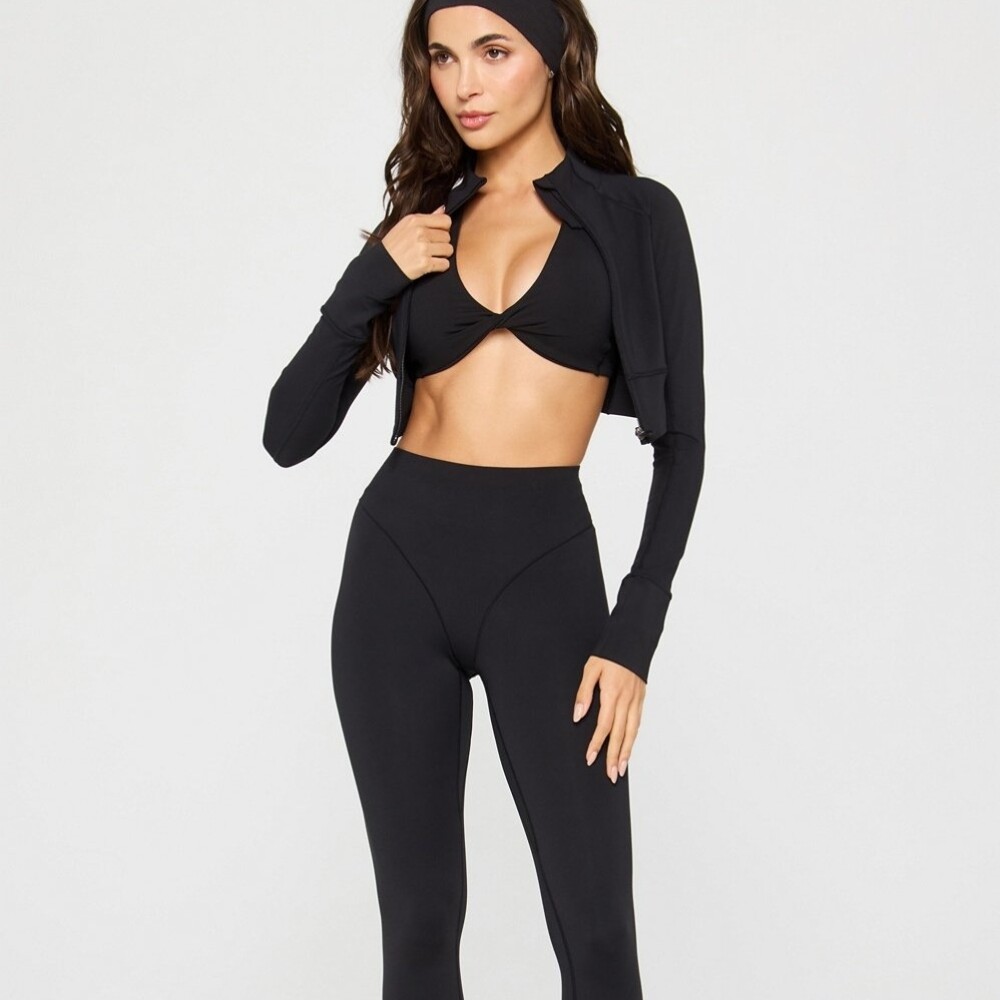 Top Pureluxe Plunge Low Impact Mujer Black