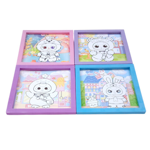 Cuadro portarretrato para dibujar c/accesorios DIY Cuadro Portarretrato Para Dibujar C/accesorios Diy