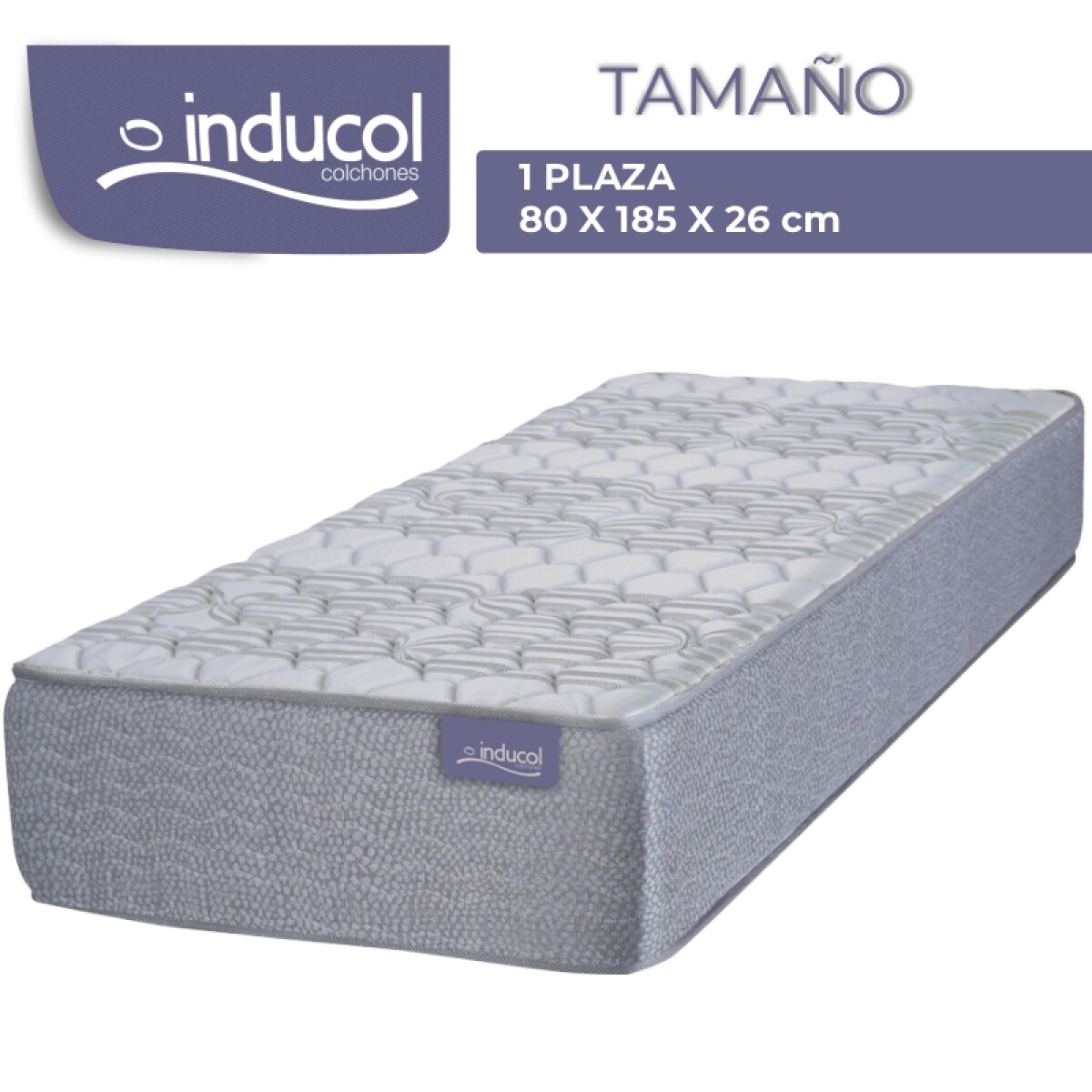 Colchón LINEA DORADA PREMIUM 1 Plaza Espuma Alta Densidad Reversible 80 x 185 x 26 cm 130 Kg 