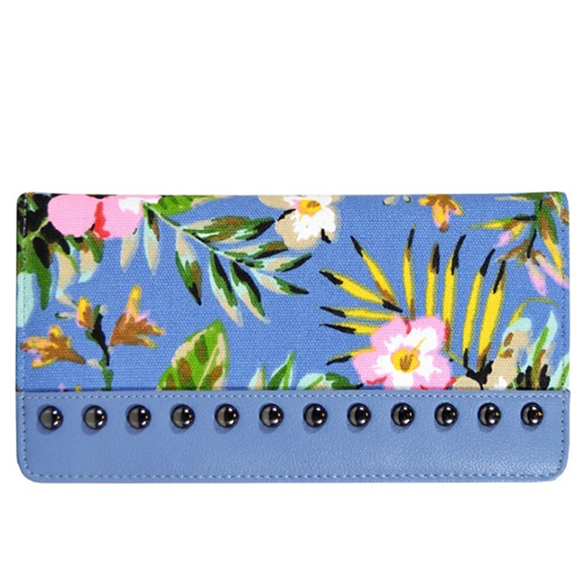 BILLETERA ZNT DAMA FLOREADA AZUL 