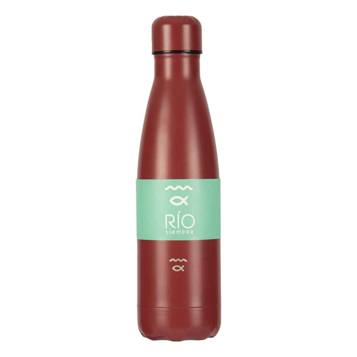 Botella Río 600ml Doble Pared Acero Inoxidable - BORDEAUX 