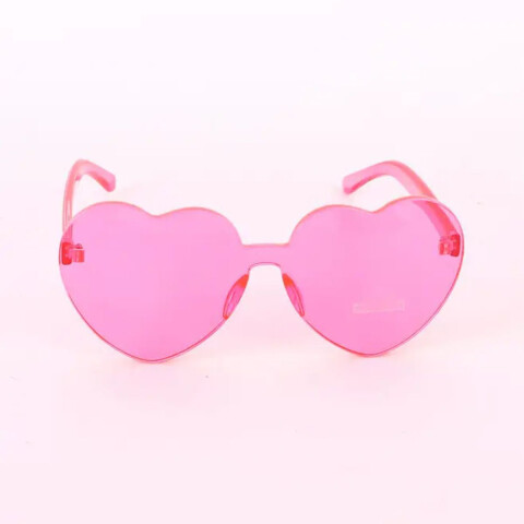 Lentes Corazón x1 Rosa