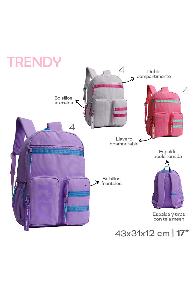 Mochila Trendy Gris