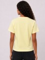 Remera Nontuela Amarillo Palido