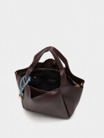 Bolso Tote Con Penduro marron