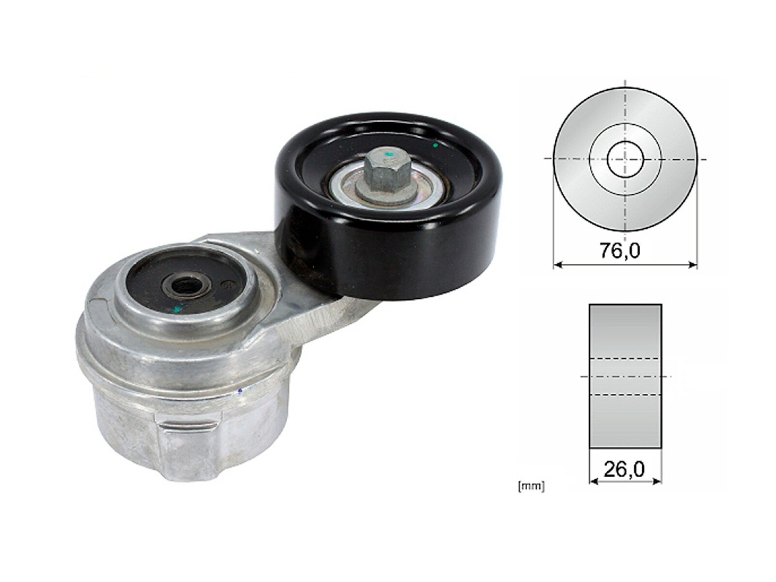 Tensor De La Correa Hyundai I20/Hb20 Hb20S/I30/Elantra/Creta/Accent Kia Cerato/Rio 08-25 