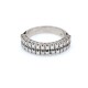 Anillo en oro 18k blanco con 2 hileras de brillantes Anillo en oro 18k blanco con 2 hileras de brillantes