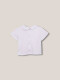 Camiseta Con Cuello Bebe Blanco
