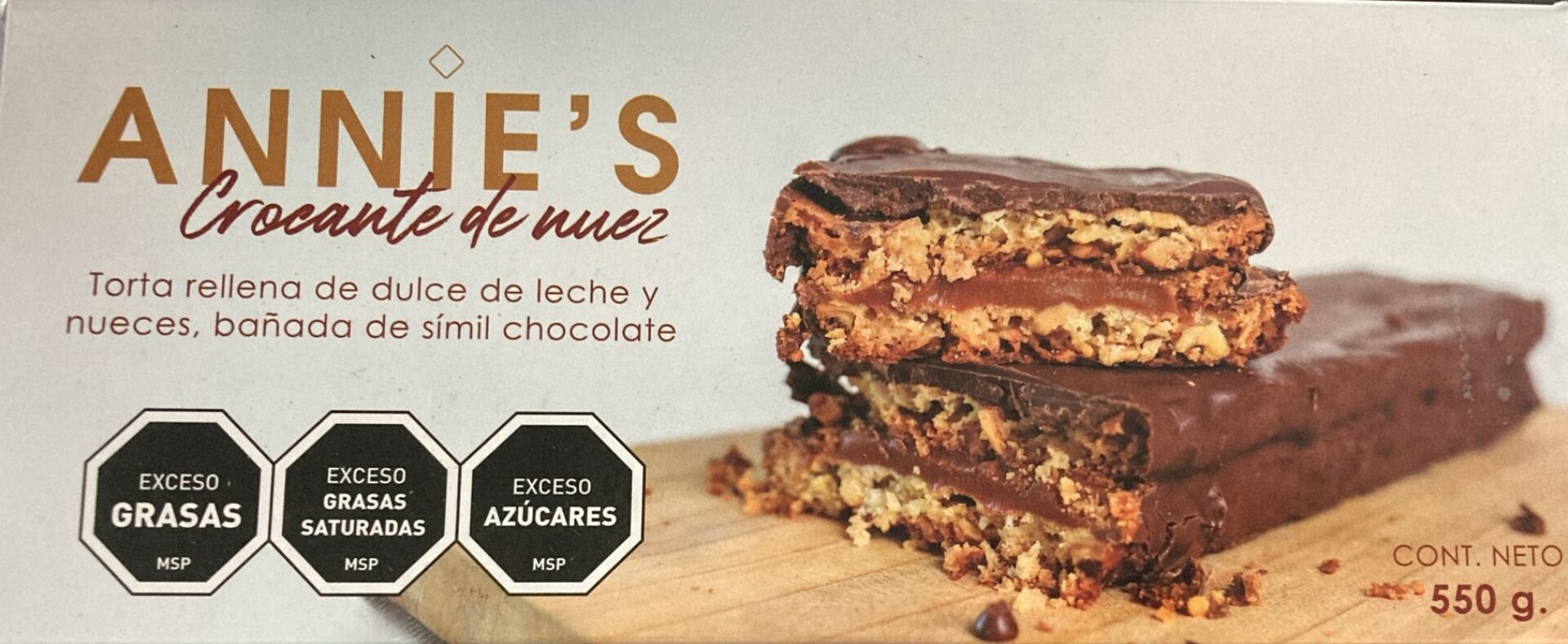 Crocante de nuez choco 550grs 
