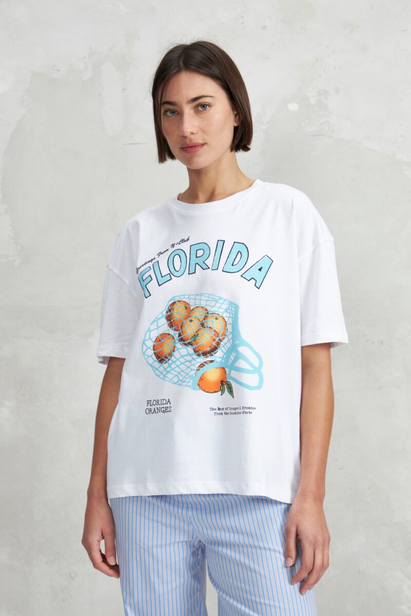 REMERA PEREJIL - BLANCO 