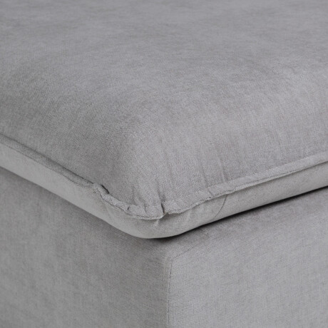 Rinconera Atualitta - Tela Microfibra - Chaise Derecho TC1009 (Plata)