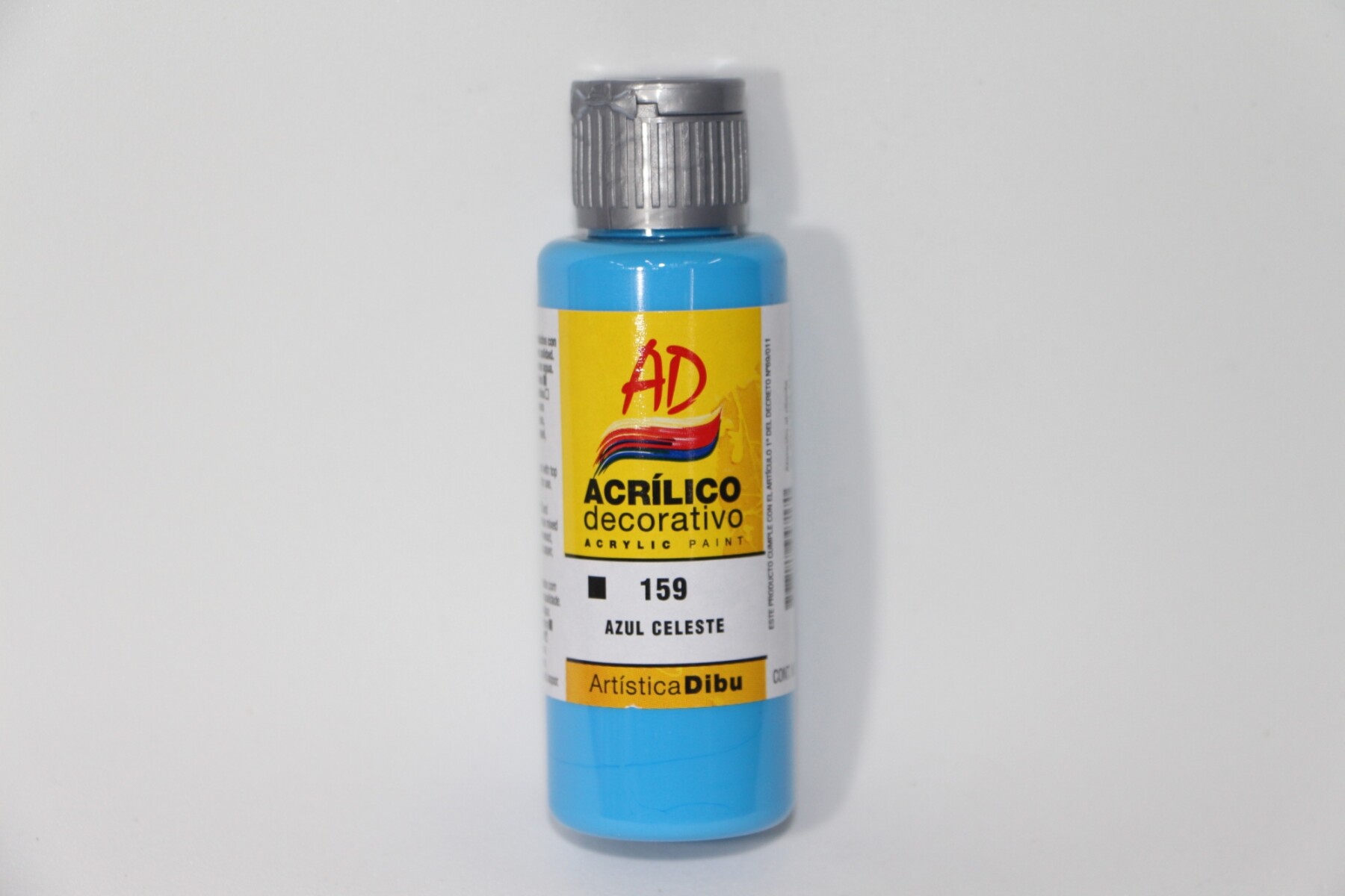 PINTURA ACRILICA ARTISTICA DIBU 60 ML. DIFERENTES COLORES - COLOR AZUL CELESTE 159 