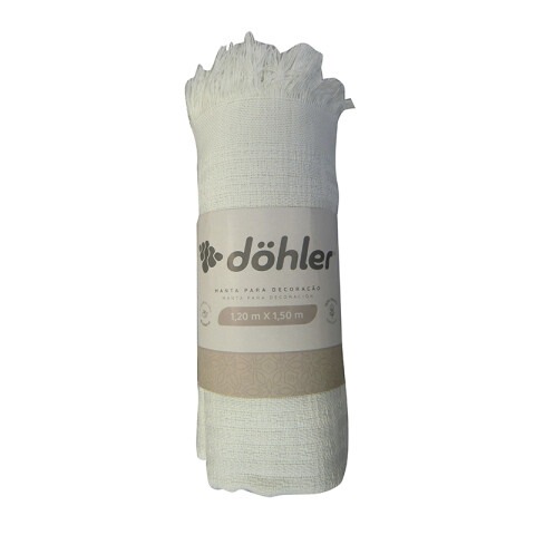 Manta Throw Dohler 120 x 150 cm Varios Colores BLANCO
