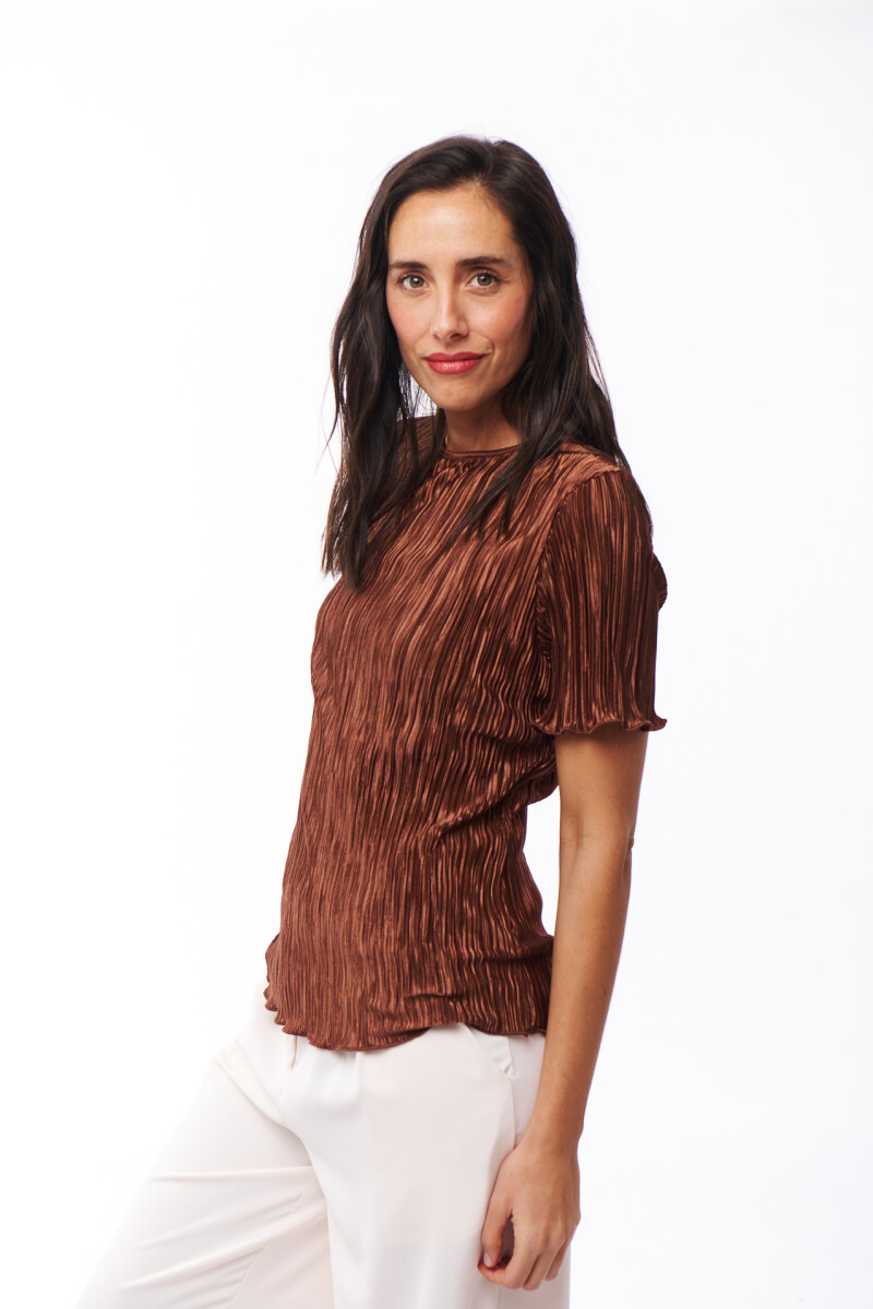 BLUSA JACINTA MARRÓN