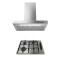 Pack Campana Ventor Acero Inoxidable 60cm Pack De Campana Extractora Ventor 60CM + Anafe A Gas Vulcano Quad 4 Acero Inoxidable