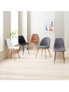 Silla de comedor KASTRUP blanco/roble Silla de comedor KASTRUP blanco/roble