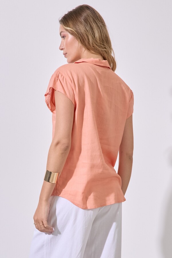 Camisa Lino CORAL