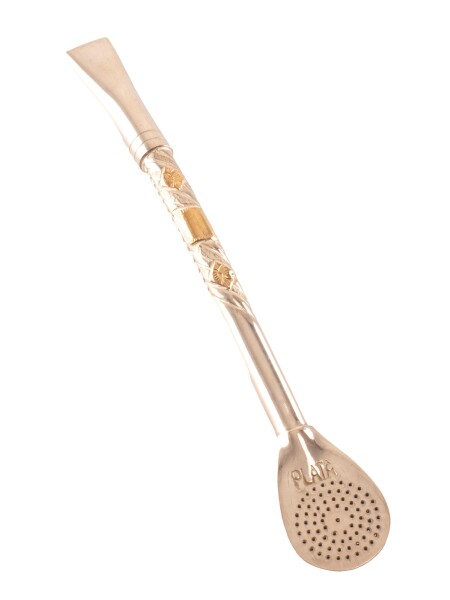 Bombilla de plata y oro L