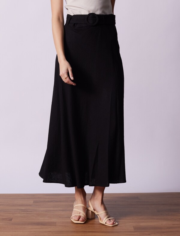 Falda Lino NEGRO