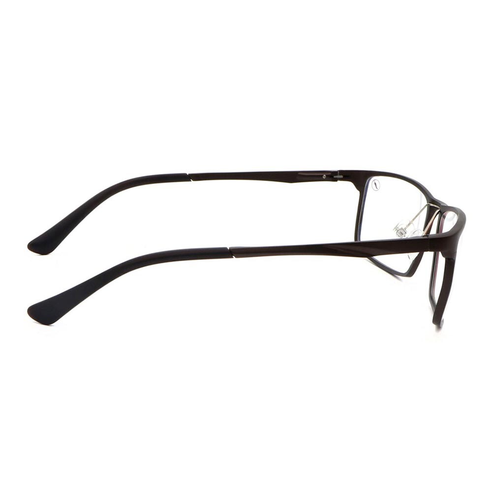 Lentes De Vista Grau Cuadrado De Aluminio Marrón/Marrón