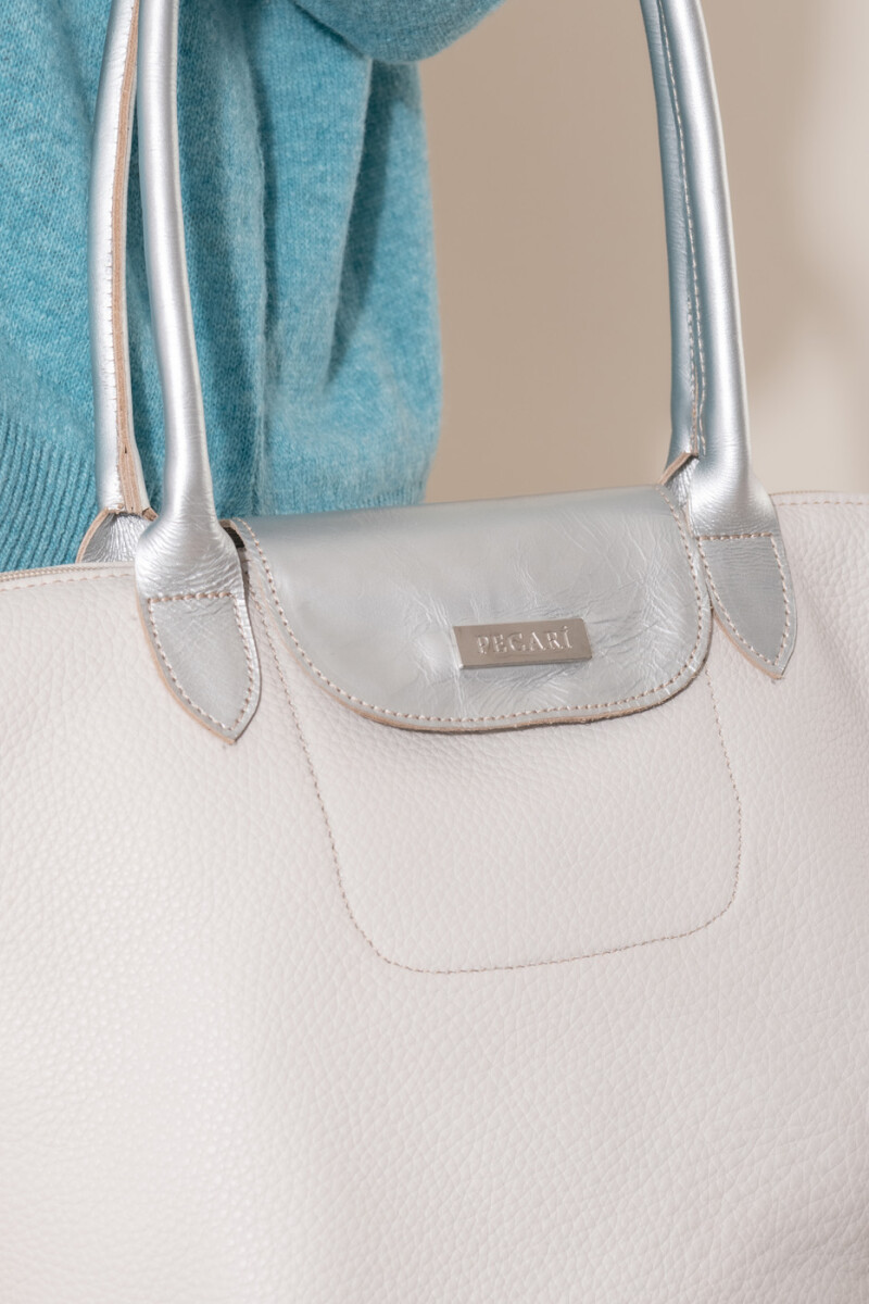 Cartera nares Natural plata
