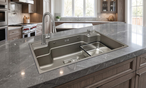 Pileta para cocina doble KC7548N14 grafito Pileta Para Cocina Doble Kc7548n14 Grafito